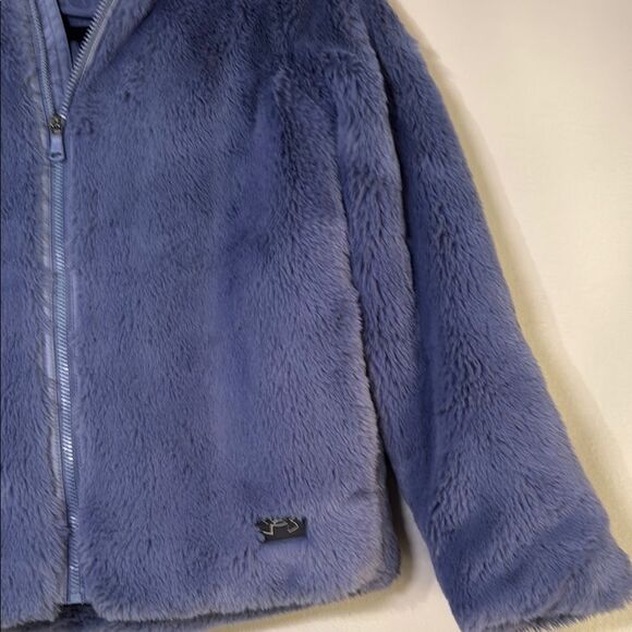 Under Armour Blue /Purple Puffer Jacket with Plush Texture - Picture 5 of 12